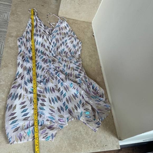 IRO Paris Cherrie Multicolor Metallic Geometric Print Mini Dress Women Size 8 US - Picture 12 of 16